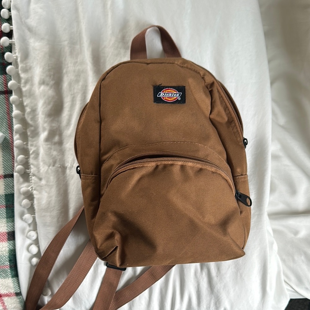 Dickies Brown Backpack with Adjustable Straps